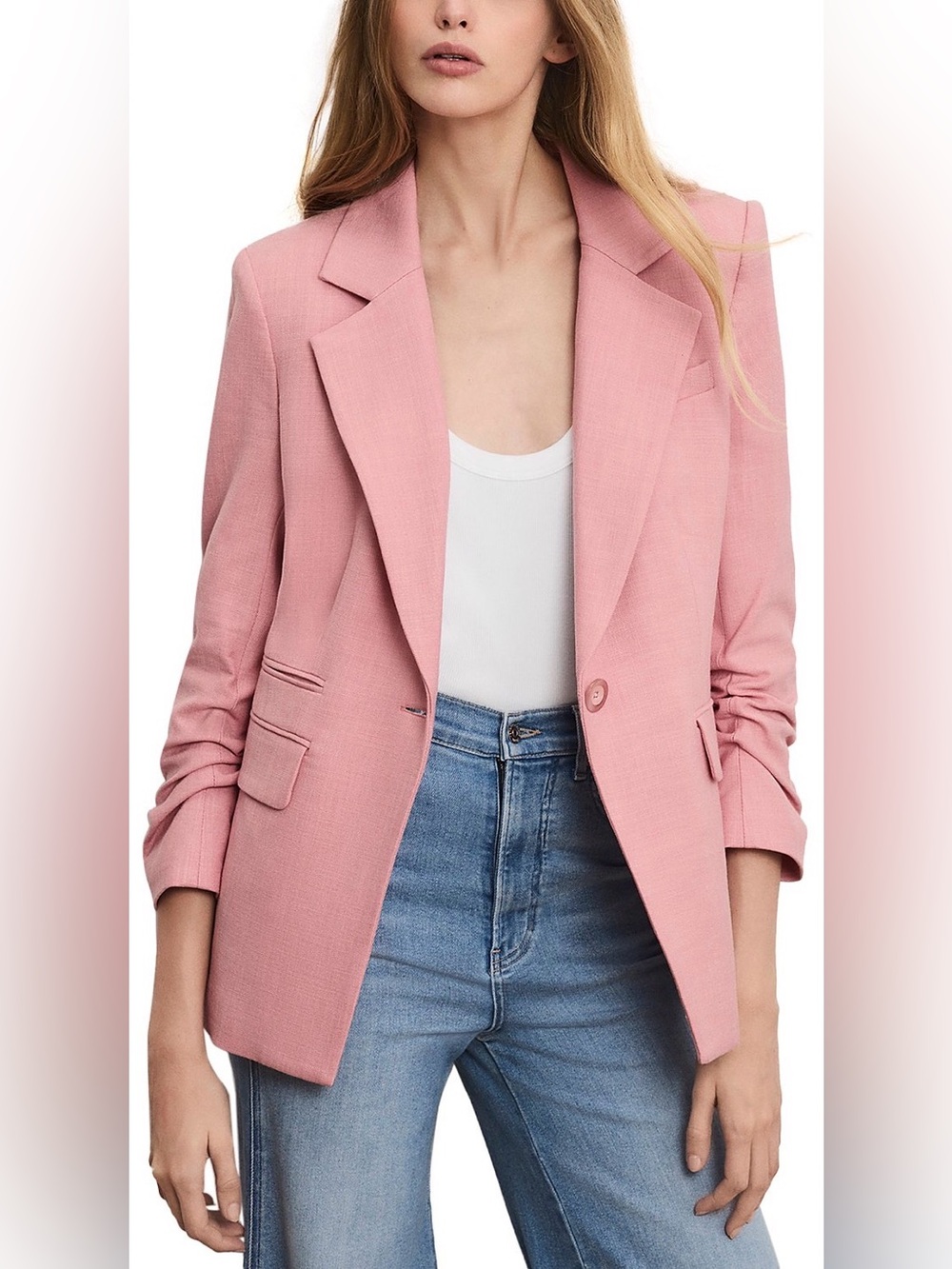 VERONICA BEARD Battista Dickey Jacket in Petal